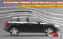 Ford Custom Roof Rails &  Lockable Cross Bars Set - SWB Powder SILVER 2012-on