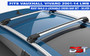 Vauxhall Vivaro Roof Rails & Lockable Cross Bars Set - LWB SILVER 2001-14