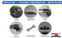 Vauxhall Vivaro Roof Rails & Lockable Cross Bars Set - LWB SILVER 2001-14