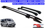 Vauxhall Vivaro Roof Rails & Lockable Cross Bars Set - SWB BLACK 2001-14