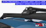 Vauxhall Vivaro Roof Rails & Lockable Cross Bars Set - LWB BLACK 2001-14