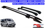 Vauxhall Vivaro Roof Rails & Lockable Cross Bars Set - LWB BLACK 2001-14