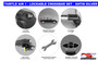 Vauxhall Vivaro Roof Rails & Lockable Cross Bars Set - SWB Silver 2014-18