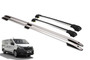 Vauxhall Vivaro Roof Rails & Lockable Cross Bars Set - LWB Silver 2014-18