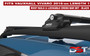 Vauxhall Vivaro Roof Rails & Lockable Cross Bars Set - Length-1 Black 2018-on