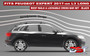 Peugeot Expert Roof Rails & Lockable Cross Bars Set - L3 Long Black 17-on