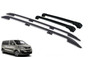 Peugeot Expert Roof Rails & Lockable Cross Bars Set - L3 Long Black 17-on