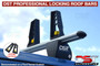 Renault Trafic DST Pro Heavy Duty Lockable Roof Bar Set x4 - 2014-on