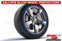 Zalloys Professional Alloy Wheel Protectors Set of 4 - Ultra Blue - Fits 20" Rims