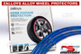 Zalloys Professional Alloy Wheel Protectors Set of 4 - Ultra Blue - Fits 20" Rims