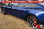 Zalloys Professional Alloy Wheel Protectors Set of 4 - Nero Black - Fits 18" Rims