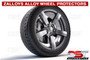 Zalloys Professional Alloy Wheel Protectors Set of 4 - Nero Black - Fits 19" Rims