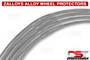 Zalloys Professional Alloy Wheel Protectors Set of 4 - Metallic Silver - Fits 17" Rims
