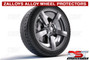 Zalloys Professional Alloy Wheel Protectors Set of 4 - Metallic Silver - Fits 19" Rims