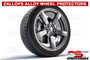 Zalloys Professional Alloy Wheel Protectors Set of 4 - Arctic White - Fits 20" Rims