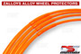 Zalloys Professional Alloy Wheel Protectors Set of 4 - Atomic Orange - Fits 20" Rims