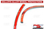 Zalloys Professional Alloy Wheel Protectors Set of 4 - Atomic Orange - Fits 20" Rims