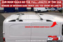 Fiat Scudo Roof Rack Rails & 3 Cross Bars - Silver 2021-on LONG LENGTH