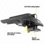 PEUGEOT 308 SW 08-13 - Air 1 Black Lockable Cross Bar Roof Rack Set
