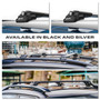 PEUGEOT 308 SW 08-13 - Air 1 Black Lockable Cross Bar Roof Rack Set