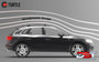 SKODA KAROQ 17-on - Air 1 Black Lockable Cross Bar Roof Rack Set