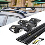 FIAT PANDA 03-11 - Air 1 Black Lockable Cross Bar Roof Rack Set