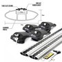 HYUNDAI SANTA FE 01-06 - Air 1 Black Lockable Cross Bar Roof Rack Set