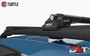 SUBARU XV 12-17 - Air 1 Black Lockable Cross Bar Roof Rack Set