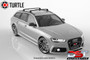 SEAT LEON ST 13-on - Air 2 Black Lockable Cross Bar Roof Rack Set