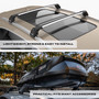 HYUNDAI KONA 17-on - Air 2 Silver Lockable Cross Bar Roof Rack Set