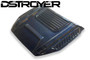 Dstroyer Large Black Hood Scoop For Ford Ranger T7 2015-2017