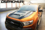 Dstroyer Large Black Hood Scoop For Ford Ranger T7 2015-2017