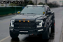 Dstroyer Black LED Front Roof Spoiler For Ford Ranger T6 T7 T8 12-22