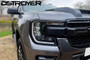 Black Head Light Cover Trim For Ford Ranger T9 2023-on