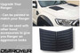 Dstroyer Hood Scoop Vent Covers 2pcs For Ford Ranger T6 2012-2015