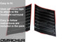Dstroyer Hood Scoop Vent Covers 2pcs For Ford Ranger T6 2012-2015