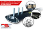 VW T7 Multivan Roof Rail and 3 Cross Bar Set - Black 