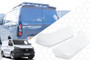 Painted Twin Door Rear Spoiler For Ford Transit Custom 2024-on - Frozen White  Painted Twin Door Rear Spoiler For Ford Transit Custom 2024-on - Frozen White
