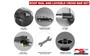 FORD Transit Custom roof rack rail and lockable crossbar set - 2023-on - SWB - Black