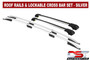 VW T7 Transporter roof rack rail and lockable crossbar set - 2025-on - LWB - Silver