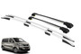 VW T7 Transporter roof rack rail and lockable crossbar set - 2025-on - LWB - Silver
