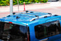 Renault Trafic II SWB 2014-on Roof Rack Rails & Lockable Cross Bars Set - Silver