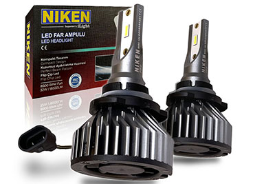 NIKEN PRO 9005 HB3 LED Headlight Bulbs Super Bright Flip Chip Waterproof Conversion Upgrade Kit Pack of 2