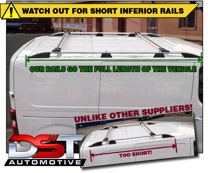 Don't buy inferior rails from other suppliers which are too short!