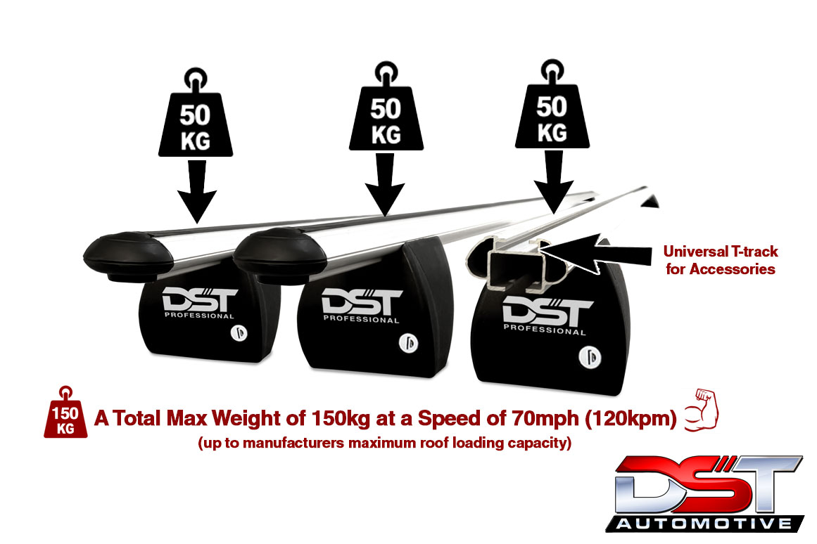 DST Professional Commercial Lockable Cross Bars