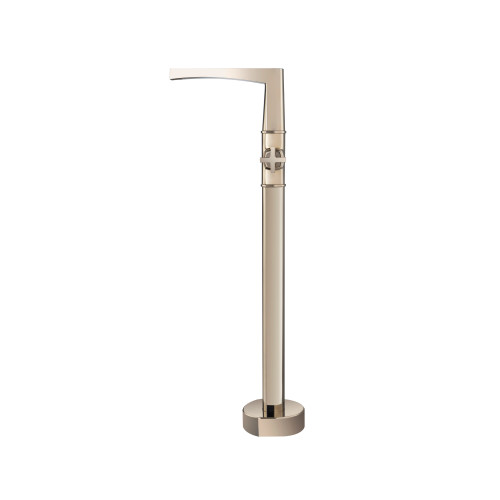 Freestanding Cross Handle Floor Mount Tub Filler Polished Nickel 240.1170PN