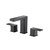 Three Hole 8" Widespread Two Handle Bathroom Faucet Matte Black 196.2000MB