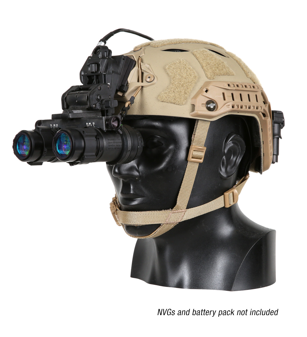 Ops-Core FAST SF Carbon Composite tactical helmet in tan