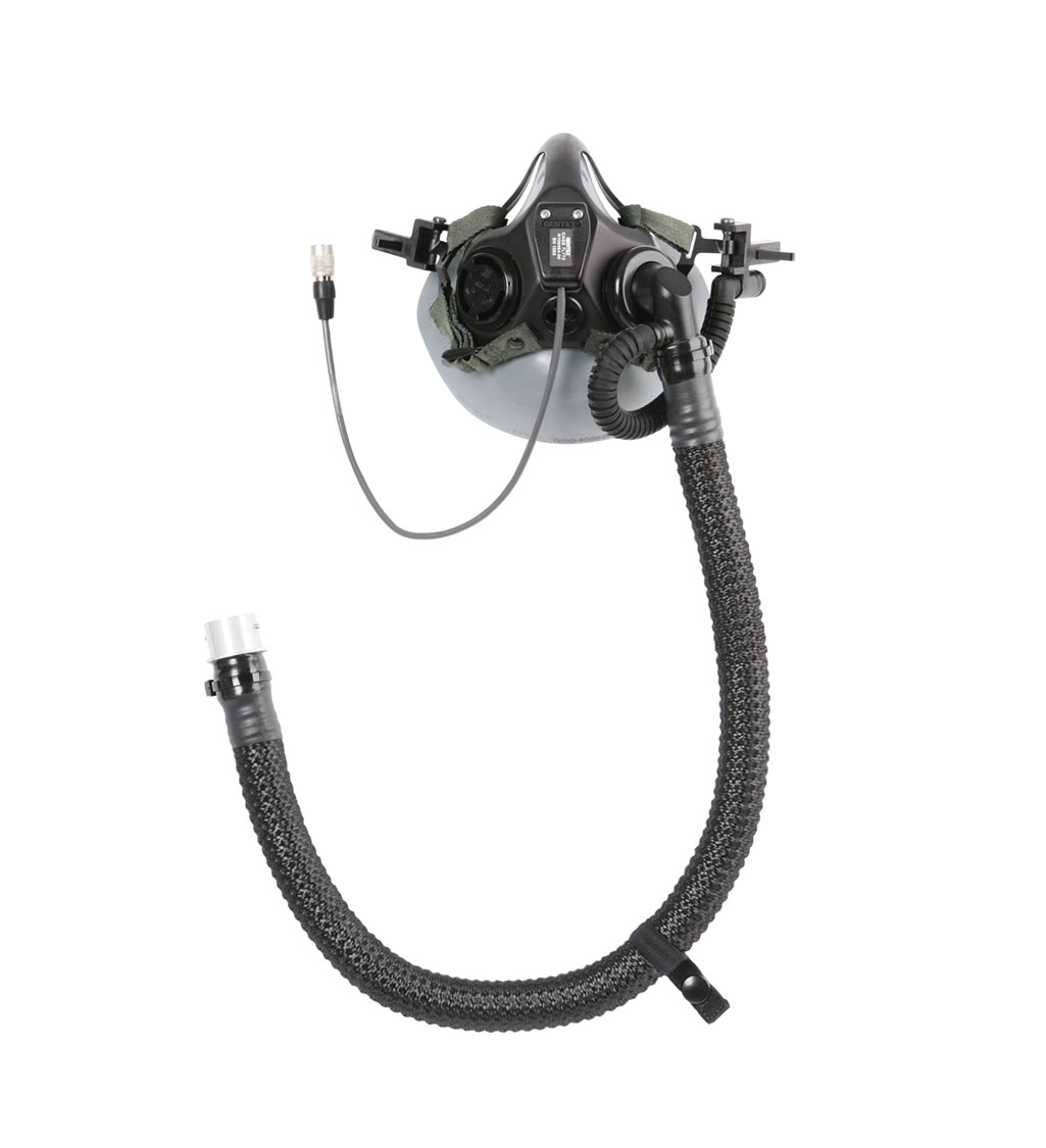 Gentex EFA/ACS Oxygen Mask. Reflective edge optimum sealing