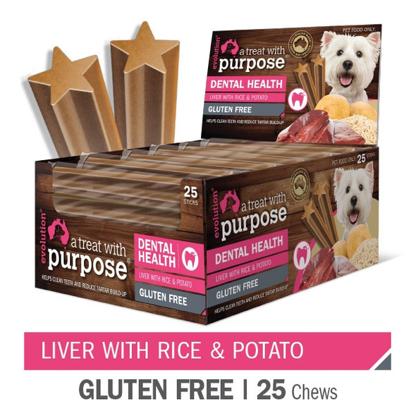 "A Dental treat with purpose" Liver with Rice & Potato